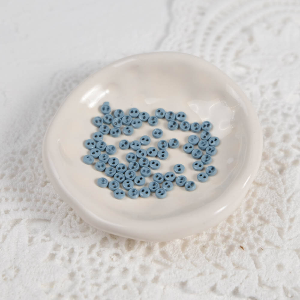 

Пуговицы Мини Металлик 3 мм для Рукоделия и Кукол СИЗЫЕ 10 шт