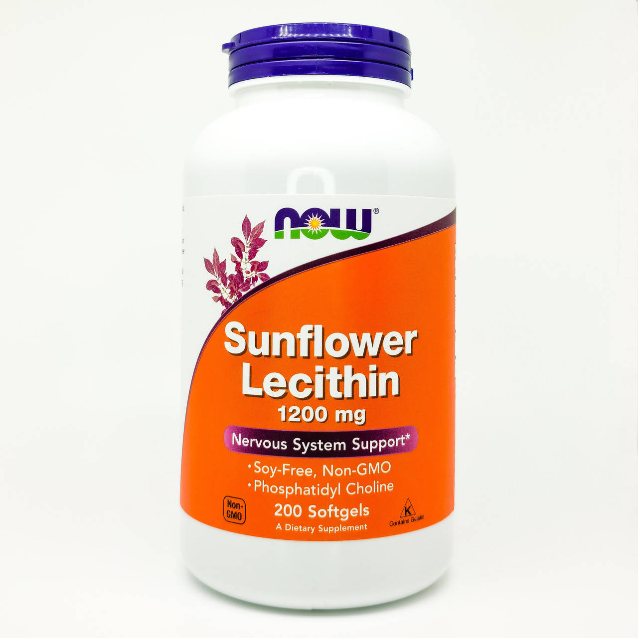 

Подсолнечный лецитин США!! Now Foods Sunflower Lecithin 1200 мг 200 кап.