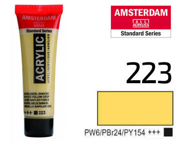 

Краска акриловая AMSTERDAM, (223) Неополитанский желтый темный, 20 мл, Royal Talens