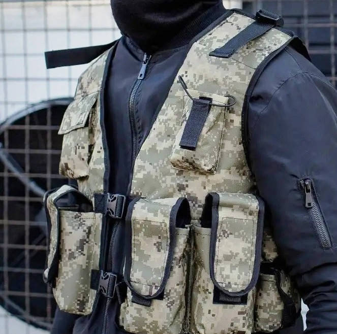 

Жилет разгрузочный разгрузка тактическая РПС 10 карманов, цвет: пиксель ВСУ