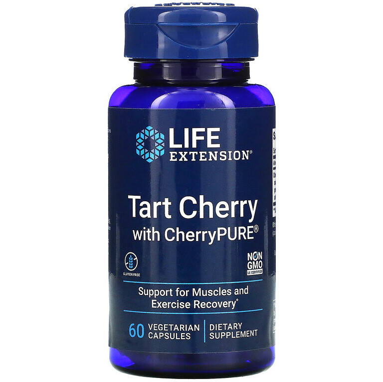 

Экстракт дикой вишни Life Extension "Tart Cherry with CherryPURE" 480 мг (60 капсул)