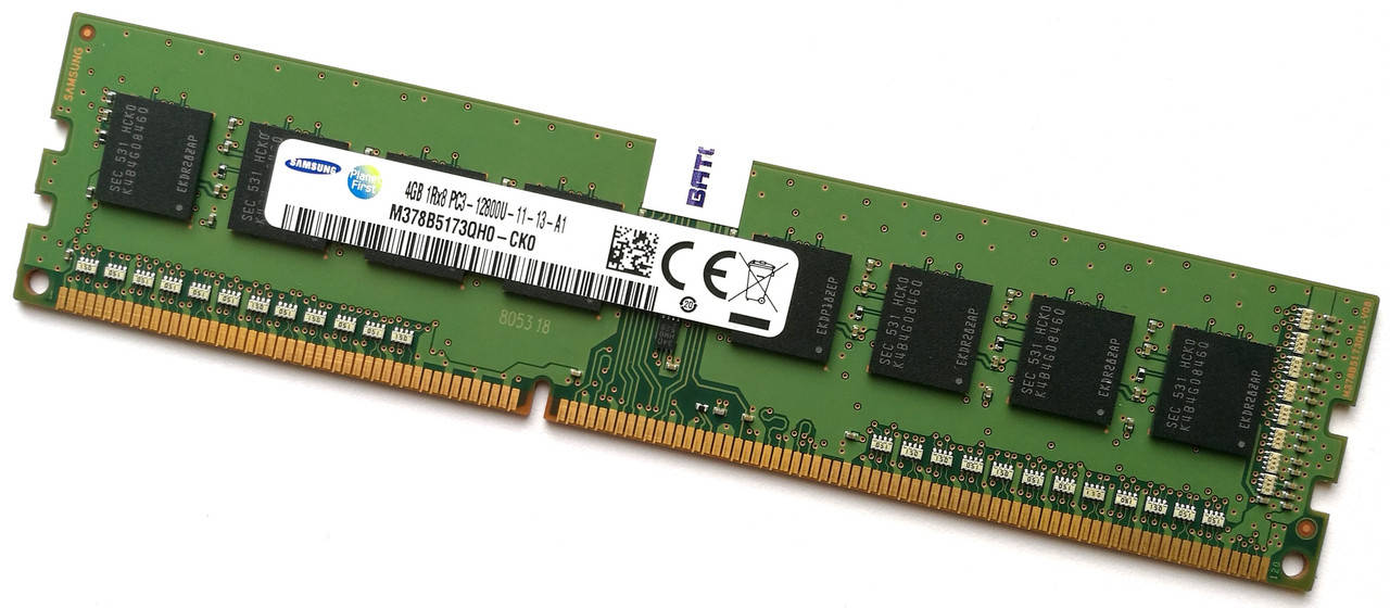 

Оперативная память Samsung DDR3 4Gb 1600MHz PC3 12800U 1R8 CL11 (M378B5173QH0-CK0) Б/У