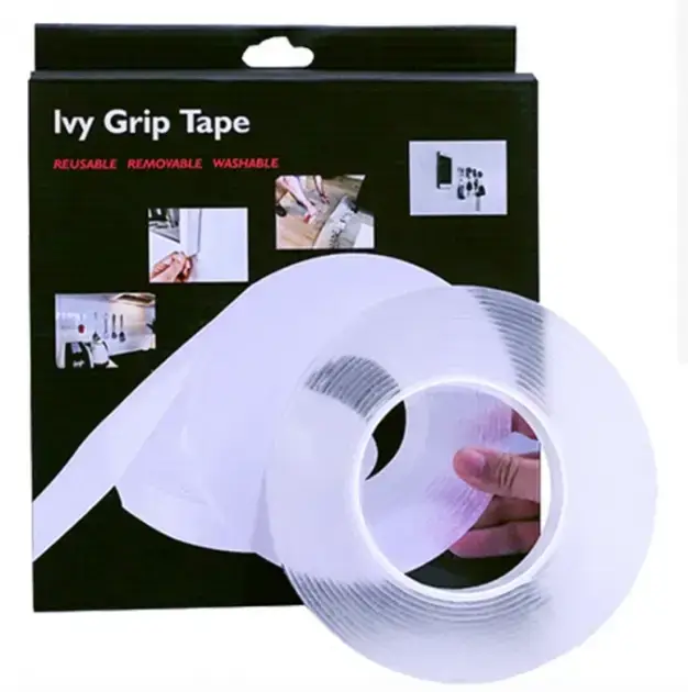 

Многоразовая крепежная лента Super Ivy Grip Tape Многоразовый гелевый двухсторонний скотч 1 м