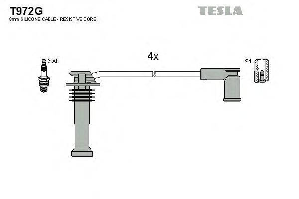 

Высоковольтные провода Tesla T972G для Ford, Mazda