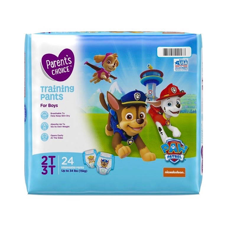 

Подгузники-трусики Parents choice щенячий патруль 4 (8-15кг) 24шт, Голубой