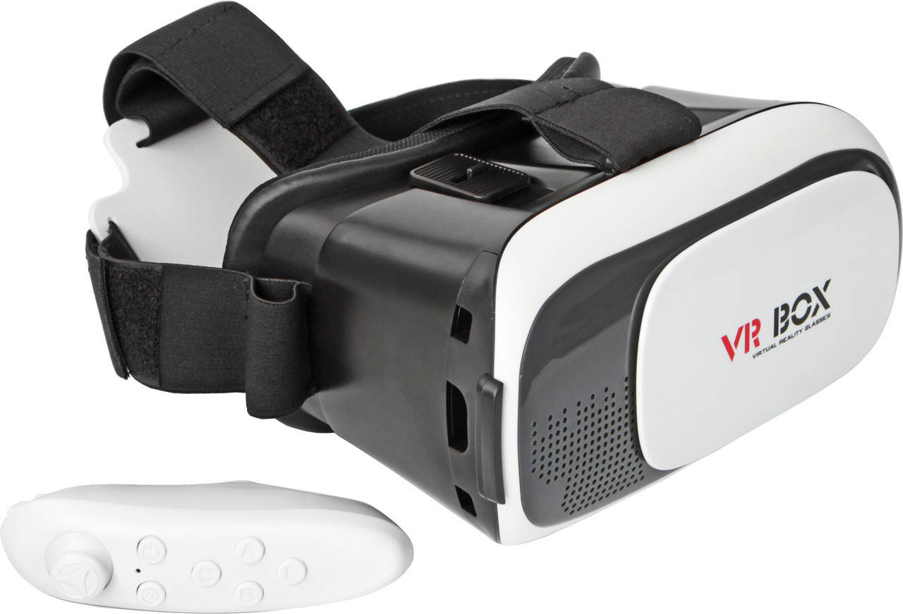 

Очки виртуальной реальности VR BOX для смартфона + пульт в подарок (ST), Белый