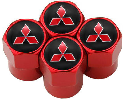 

Колпачки на Ниппель Mitsubishi Red (4 шт), Черный