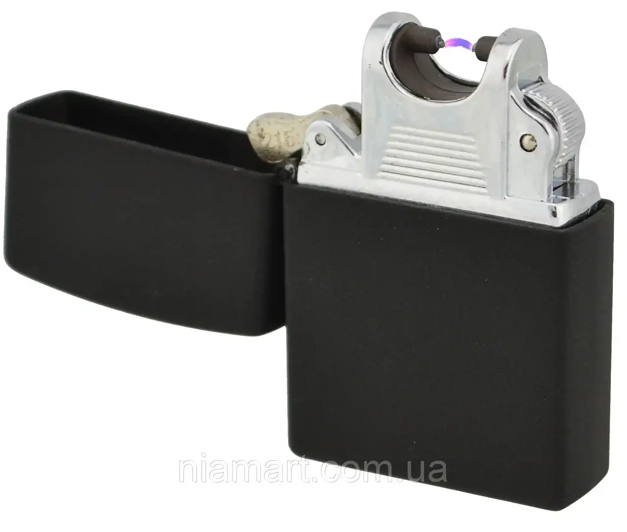 

USB электрическая зажигалка импульсная Jinlun 215 Black, Черный