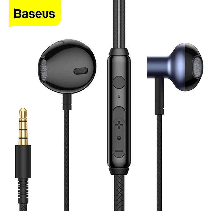

Проводные наушники Baseus Encok H19 (NGH19-01) с микрофоном Black, Черный