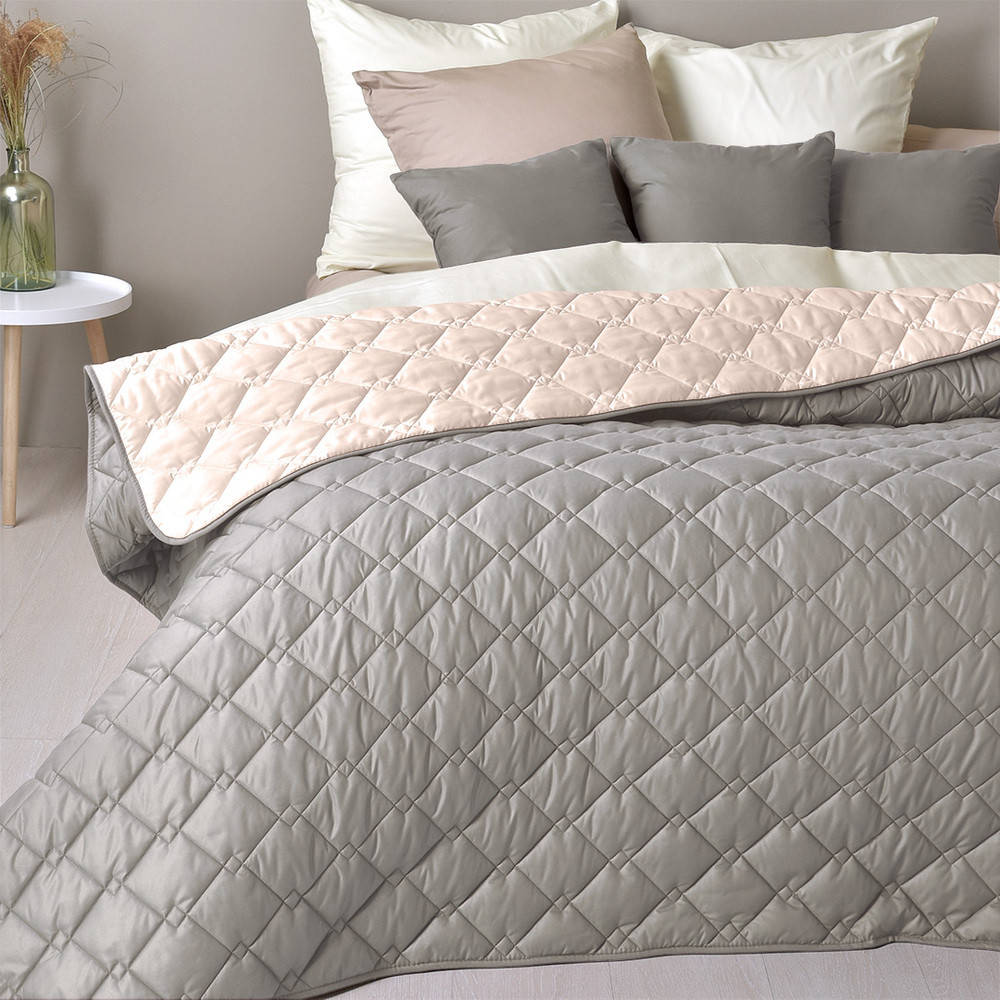 

Покрывало Стиль Cube TM IDEIA 210х240 см сірий/беж, Серый