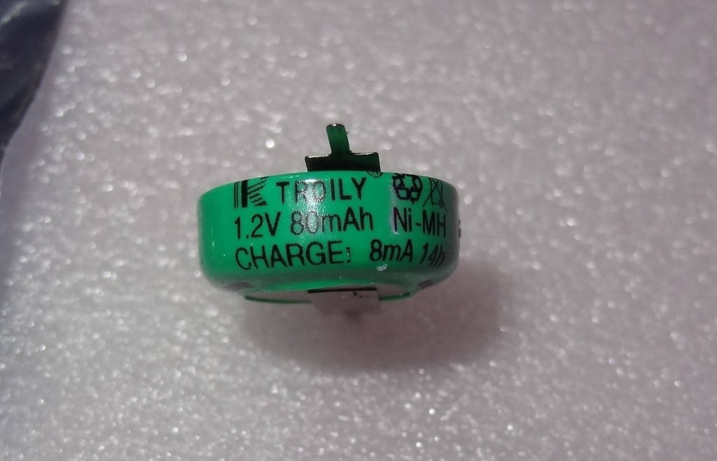 

Аккумулятор миниатюрный Ni-Mh 80 mAh 1.2V 80H