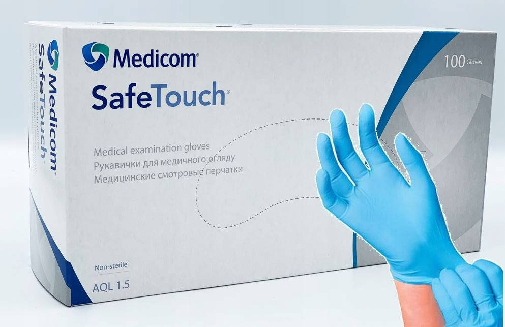 

Перчатки смотровые Medicom нитриловые, размер XS,S,M,L,XL (Универсального назначения)