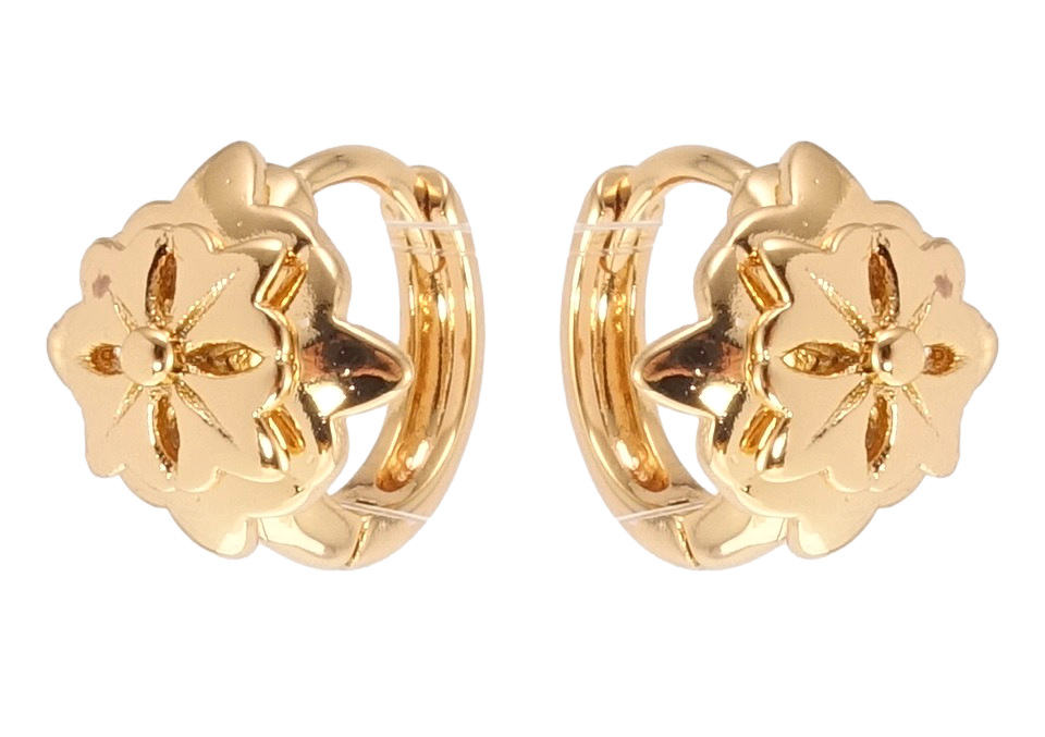 

Серьги Xuping Позолота 18K колечки "Декоративный цветок"