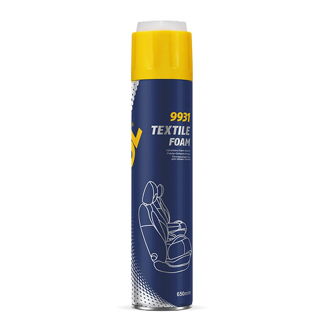 

MANNOL TEXTILE FOAM - ПЕНА ДЛЯ ЧИСТКИ ОБИВКИ И ТКАНИ 650ML (9931) (24)/MN9931