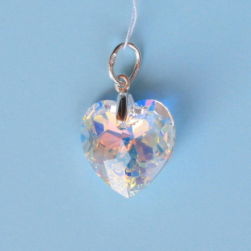 

Кулон серебряный "Swarovski Сердце Желтое"