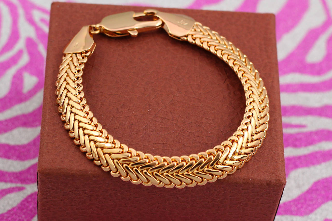 

Браслет Xuping Jewelry анаконда 21 см 12 мм золотистый