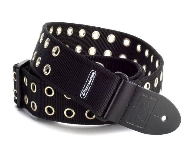 

Ремень для гитары DUNLOP D3819 BK GROMMET BLACK