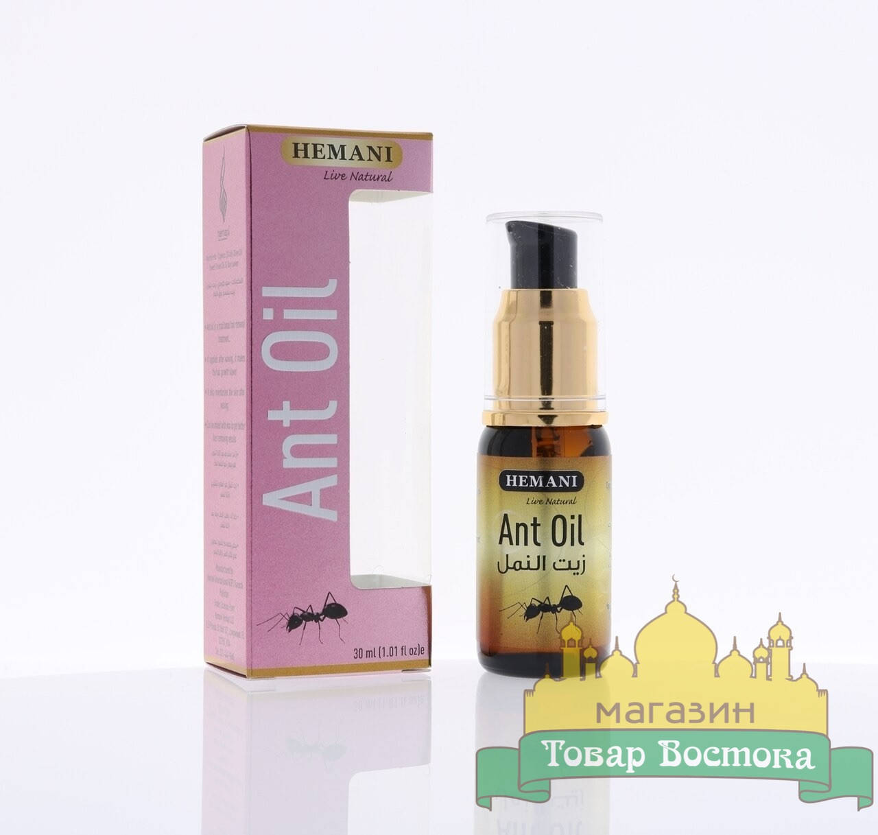 

Муравьиное масло для удаления волос Hemani Ant Oil (30 мл)