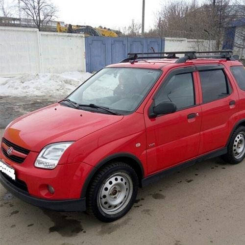 

Дефлекторы окон ветровики Сузуки Игнис 2 Suzuki Ignis II 03-08 КТ (Накладные)