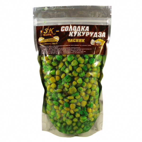 

Прикормка 3k Baits Сладкая кукуруза 800г Чеснок