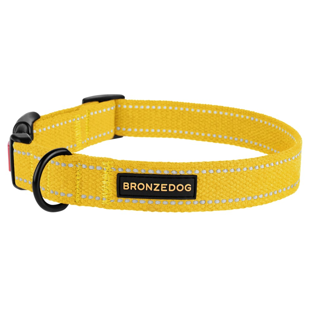 

Ошейник для собак ТМ BronzeDog брезент размер М желтый (обхват шеи 30-40см ширина 20мм)