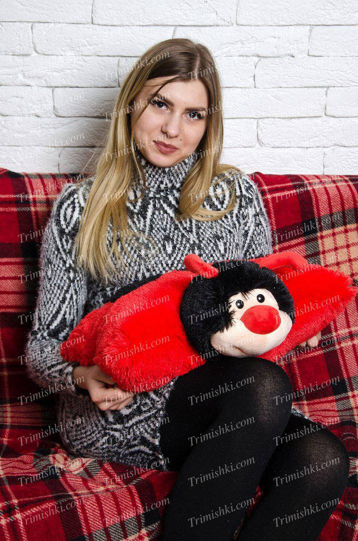 

Игрушка подушка Божья коровка(жук) 43 см, Черный