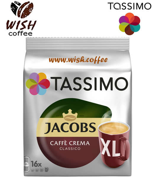 

Кофе в капсулах Тассимо - Tassimo Jacobs Caffe Crema Classico XL (16 порций)