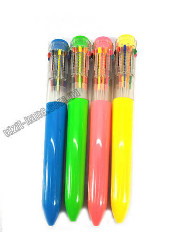 

Ручка шар. автомат 10-ти цветка (589)