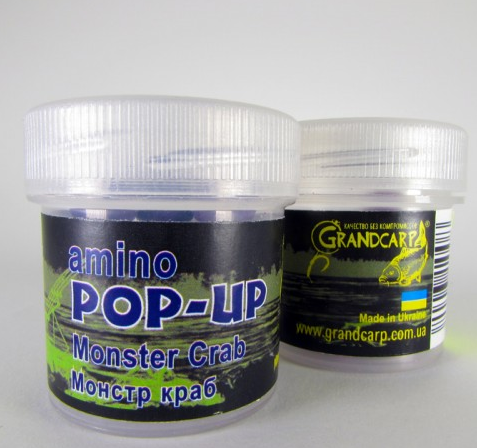 

Amino POP-UP one-flavor LEMON (ЛИМОН) Ø10 мм MONSTER CRAB (МОНСТР КРАБ), плавающие