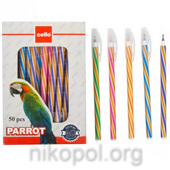 

Ручка масляная Cello Parrot 268 синяя
