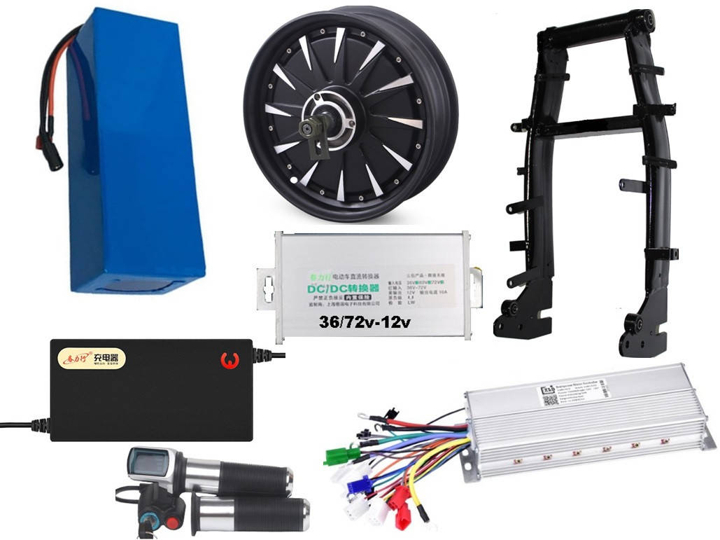 

Комплект для скутера c мотором 10-12"/ 1000-3000W