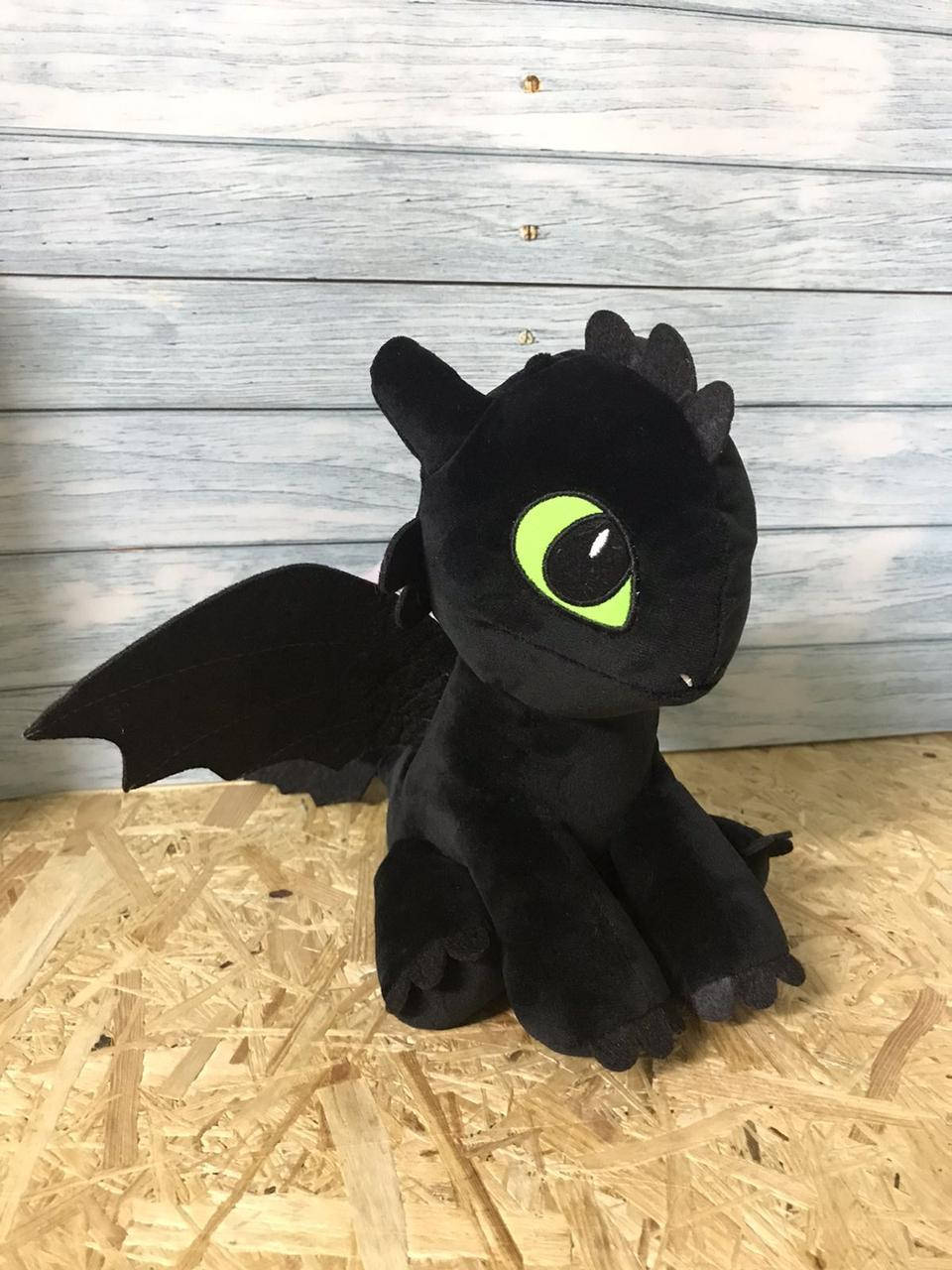 

Мягкая игрушка Дракон Беззубик, Черный