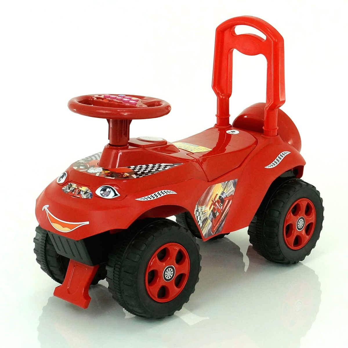 

Машинка толокар со спинкой Doloni Toys Автошка красная