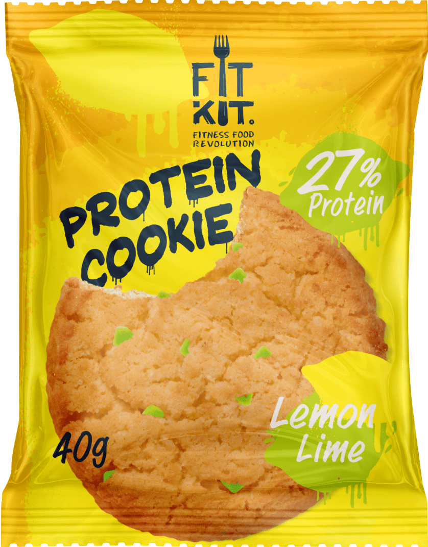 

Протеиновое печенье Fit Kit Лимон и Лайм (40 грамм)