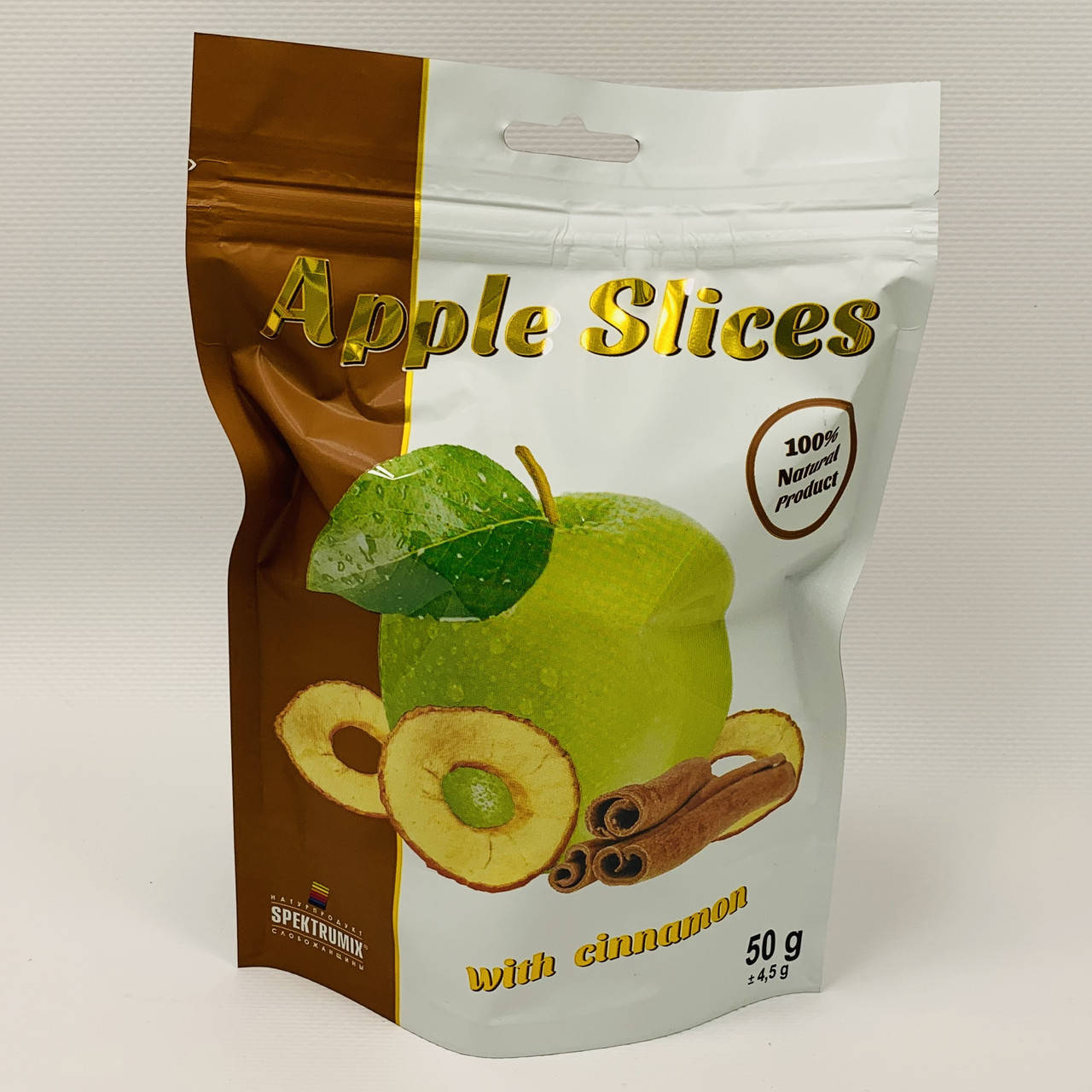 

Слайсы яблочные с корицей, 50 г, Спектрумикс