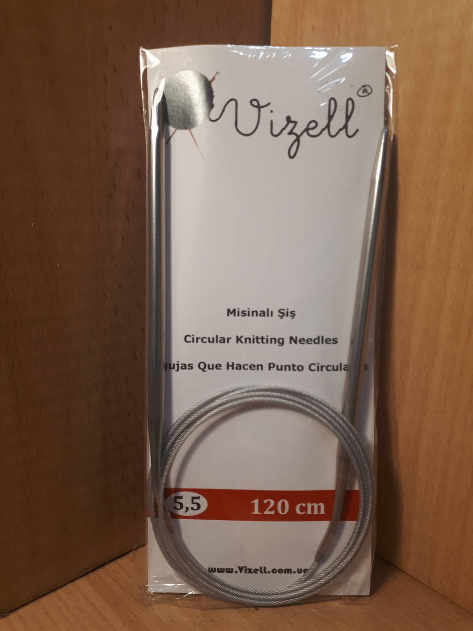 

Спицы круговые Vizell № 5.5 (трос 120 см)
