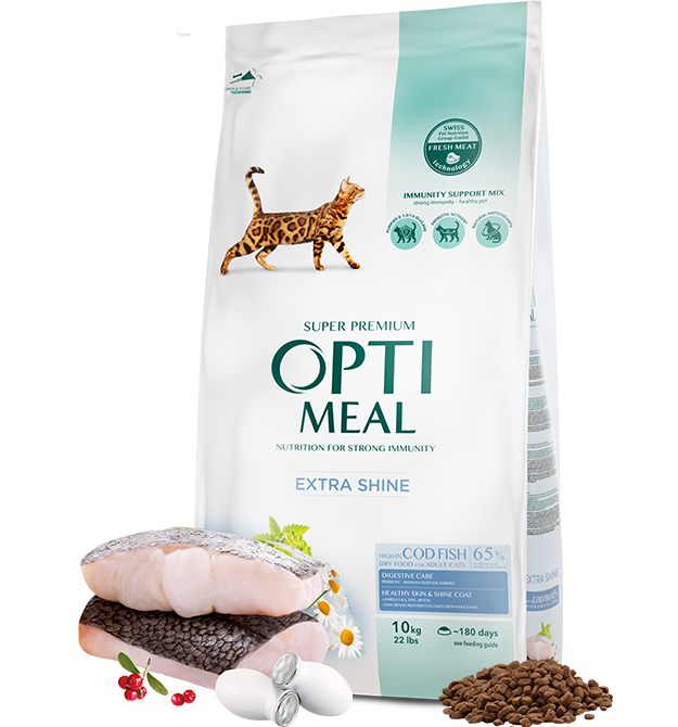 

Optimeal Cat Adult Cod Fish 10 кг - корм для взрослых кошек с треской