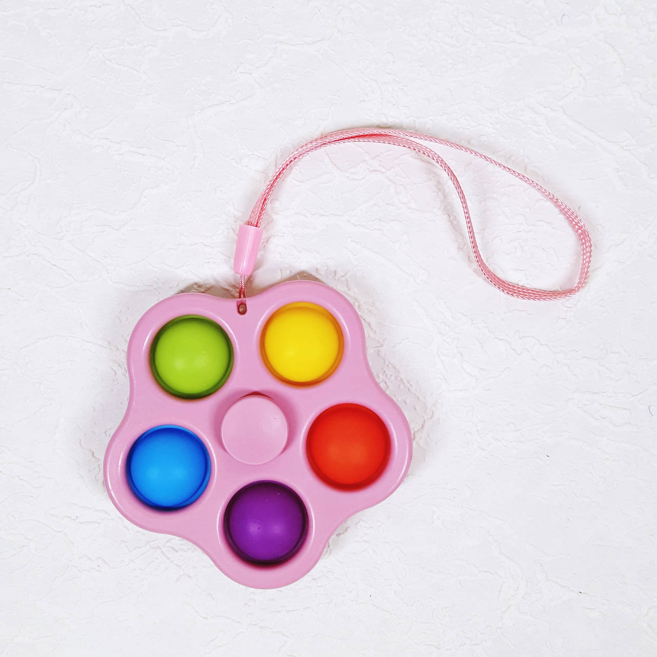 

Игрушка Pop it Simple Dimple антистресс спиннер-брелок диаметр 8см арт.1142