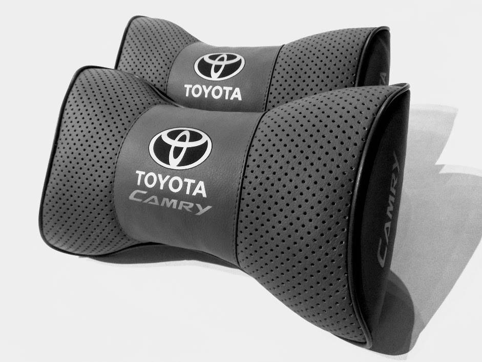 

Подушка на подголовник в авто Toyota camry 1 шт, Светло-серый