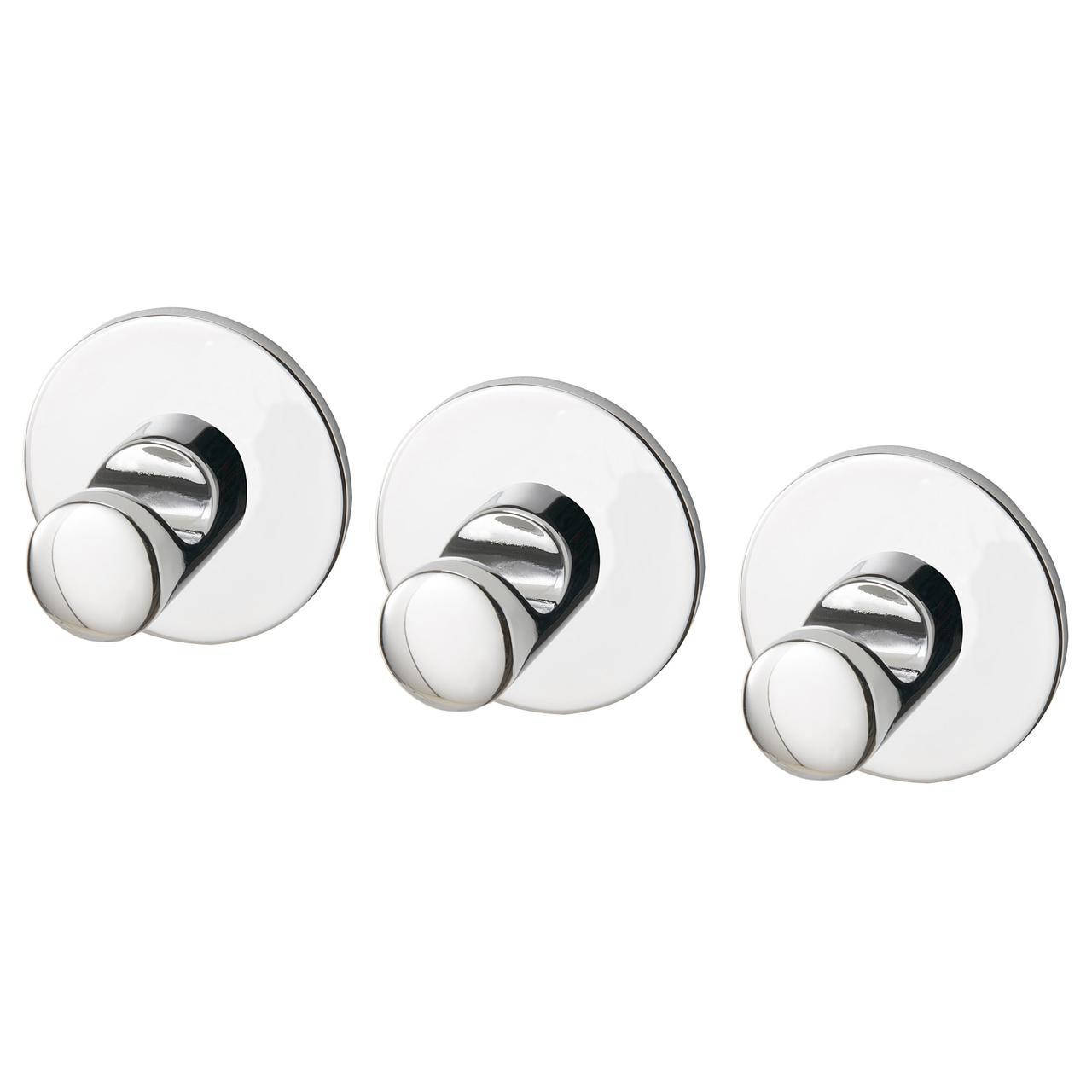 

IKEA SKOGHALL (302.070.75) Крючок самоклеющийся, хромированный