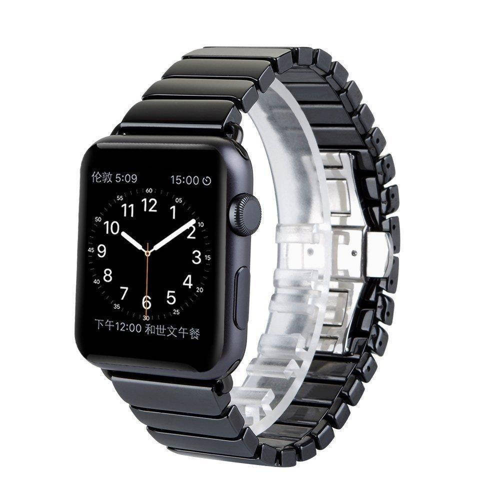 

Ремешок керамический для Apple Watch Ceramic Band 38mm/40mm/41mm Black черный