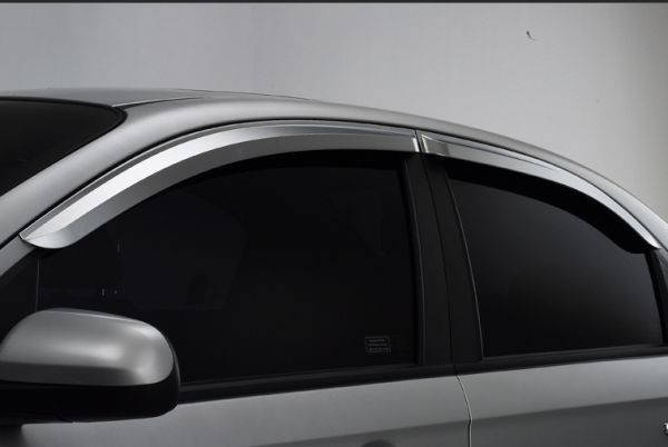 

Ветровики, дефлекторы окон хромированные Chevrolet Aveo T250 2005- (Autoclover A441)