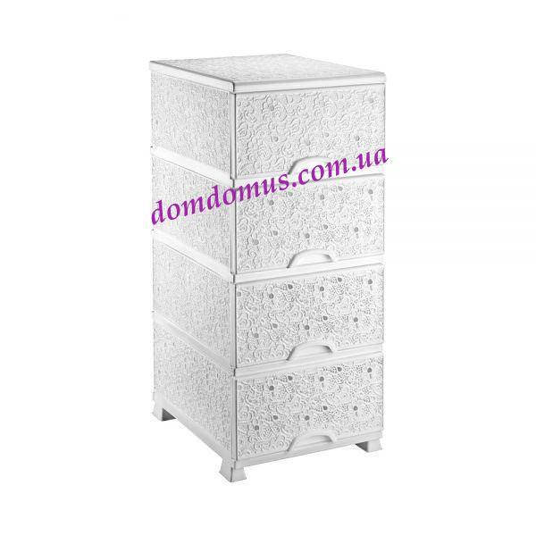

Комод пластиковый ажурный Elif Plastik, Турция, белый