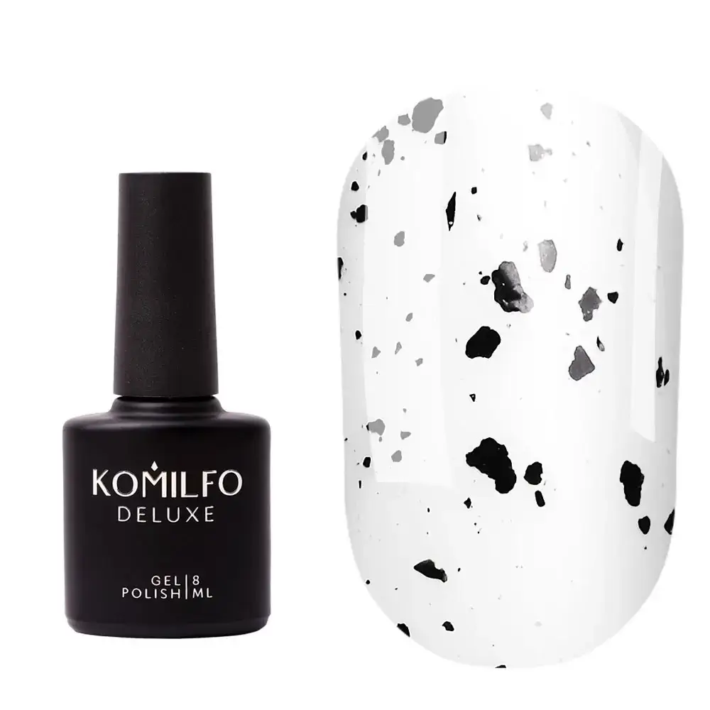 

Komilfo No Wipe Spotty Top – топ без липкого слоя с рваной крошкой, 8 мл