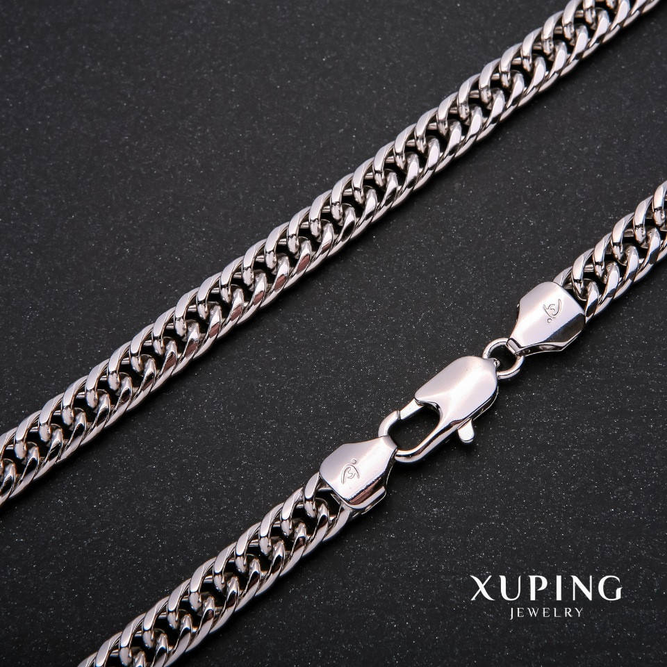 

Цепочка Xuping плетение Панцерное L-60см s-8мм Родий