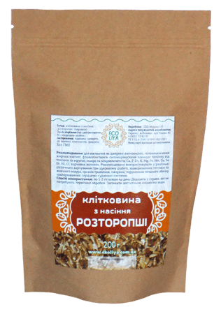 

Клетчатка из семян расторопши, 200 г, Эколия