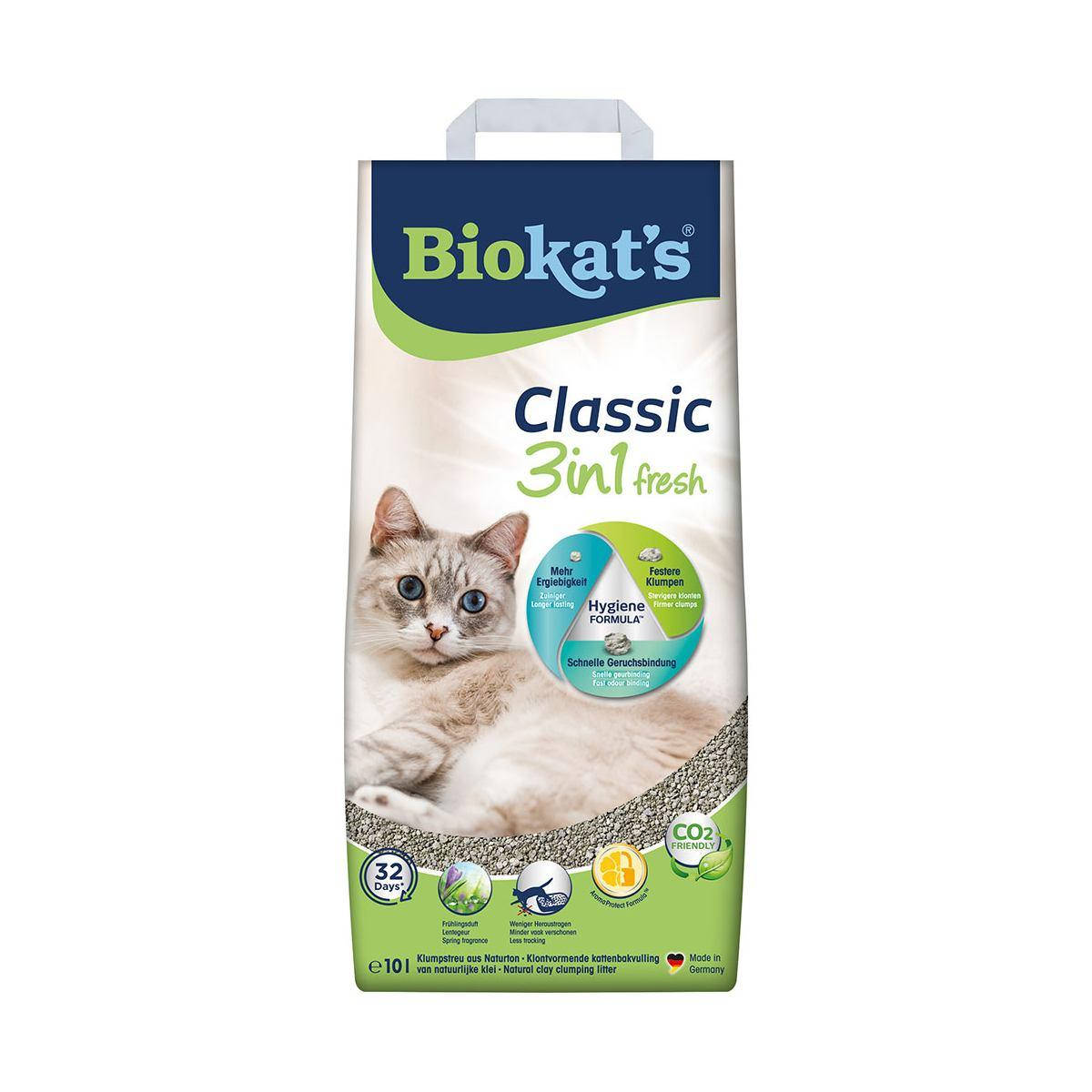 

Biokat's (Германия) Наполнитель бентонитовый Biokats Fresh (3in1) 10 литров