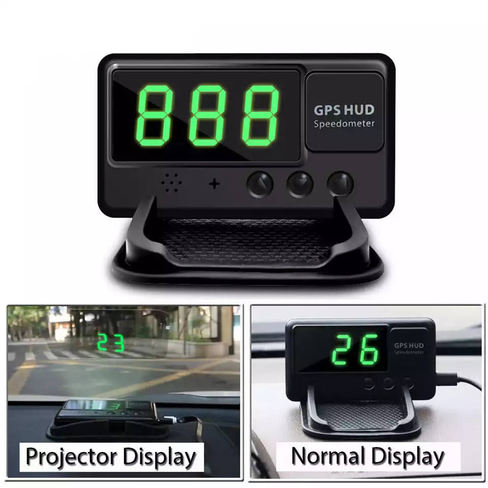 

GPS-Спидометр C60 Автомобильный цифровой Speedometer GPS спидометр, 2 в 1 + проектор на лобовое стекло авто