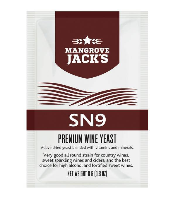 

Дрожжи для сладких игристых вин и сидра Mangrove Jack's SN9 (Н.Зеландия)