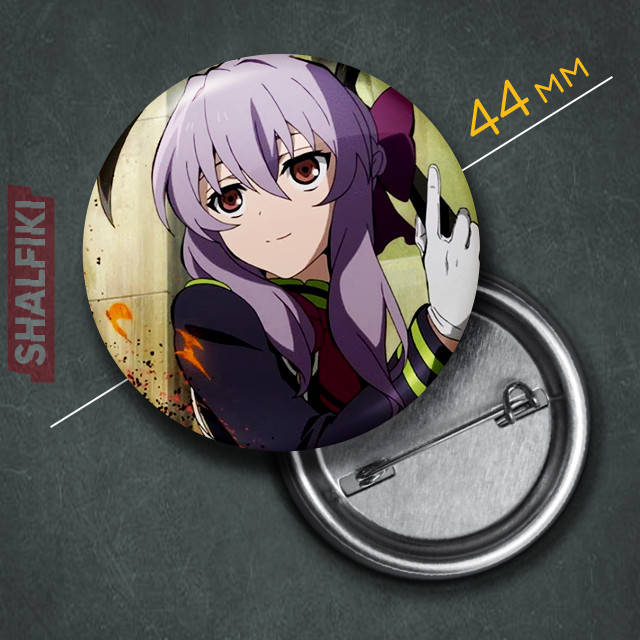 

"Синоа Хиираги (Последний серафим / Seraph of the end)" значок круглый на булавке Ø44 мм